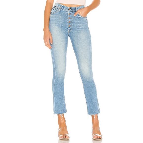 Mother Denim - Mother Jeans Pixie Dazzler Ankle Fray Shoot to Thrill Straight Leg Jeans 28